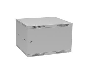 Rozvádzač nástenný skladaný SENSA LITE 6U 450 mm, dvere plech, RAL 7035, SENSA-L-6U-545-21-G