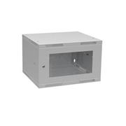 Rozvádzač nástenný skladaný SENSA LITE 6U 450 mm, dvere sklo, RAL 7035, SENSA-L-6U-545-11-G