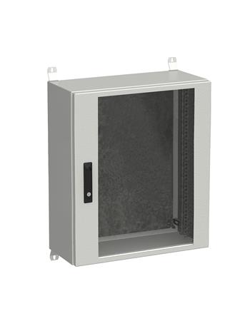 Rozvádzač nástenný vonkajší LC-20 15U 600x300 presklené dvere 3-bodový zámok LC-20-15U-63-12-G