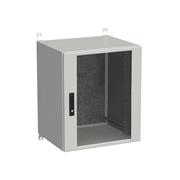 Rozvádzač nástenný vonkajší LC-20 15U 600x500 presklené dvere 3-bodový zámok LC-20-15U-65-12-G