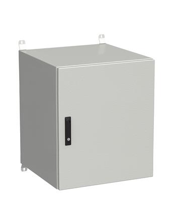 Rozvádzač nástenný vonkajší LC-20 15U 600x600 plechové dvere 3-bodový zámok LC-20-15U-66-22-G