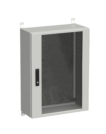 Rozvádzač nástenný vonkajší LC-20 18U 600x300 presklené dvere 3-bodový zámok LC-20-18U-63-12-G