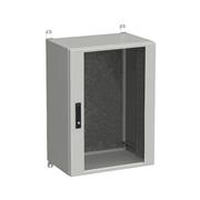 Rozvádzač nástenný vonkajší LC-20 18U 600x400 presklené dvere 3-bodový zámok LC-20-18U-64-12-G