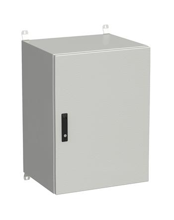 Rozvádzač nástenný vonkajší LC-20 18U 600x500 plechové dvere 3-bodový zámok LC-20-18U-65-22-G