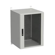 Rozvádzač nástenný vonkajší LC-20 18U 600x600 presklené dvere 3-bodový zámok LC-20-18U-66-12-G