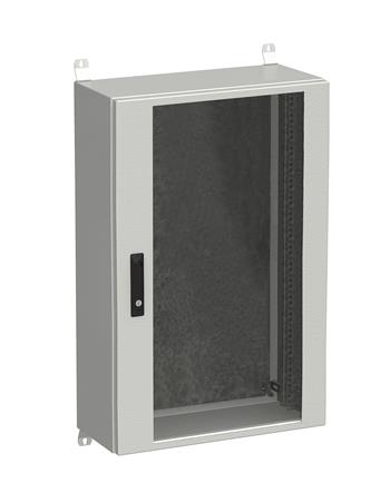 Rozvádzač nástenný vonkajší LC-20 21U 600x300 presklené dvere 3-bodový zámok LC-20-21U-63-12-G