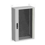 Rozvádzač nástenný vonkajší LC-20 21U 600x300 presklené dvere 3-bodový zámok LC-20-21U-63-12-G