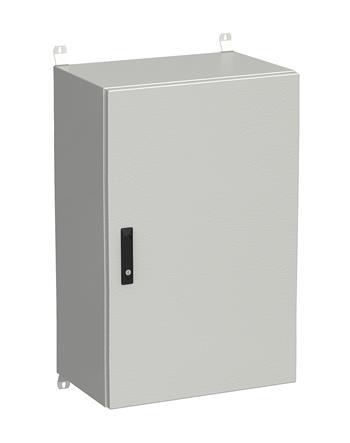 Rozvádzač nástenný vonkajší LC-20 21U 600x400 plechové dvere 3-bodový zámok LC-20-21U-64-22-G