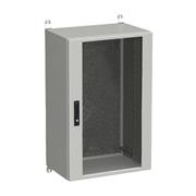 Rozvádzač nástenný vonkajší LC-20 21U 600x400 presklené dvere 3-bodový zámok LC-20-21U-64-12-G