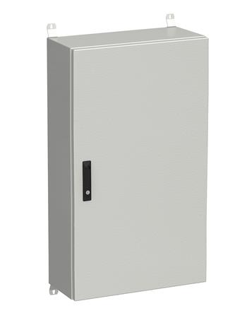 Rozvádzač nástenný vonkajší LC-20 24U 600x300 plechové dvere 3-bodový zámok LC-20-24U-63-22-G