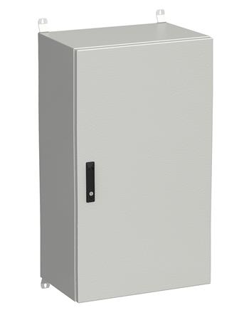 Rozvádzač nástenný vonkajší LC-20 24U 600x400 plechové dvere 3-bodový zámok LC-20-24U-64-22-G