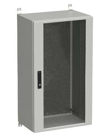 Rozvádzač nástenný vonkajší LC-20 24U 600x400 presklené dvere 3-bodový zámok LC-20-24U-64-12-G