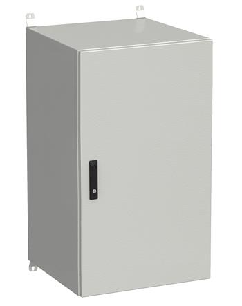 Rozvádzač nástenný vonkajší LC-20 24U 600x600 plechové dvere 3-bodový zámok LC-20-24U-66-22-G