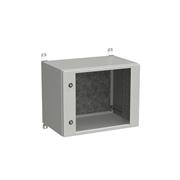 Rozvádzač nástenný vonkajší LC-20 9U 600x400 presklené dvere 2x1-bodový zámok LC-20-9U-64-11-G