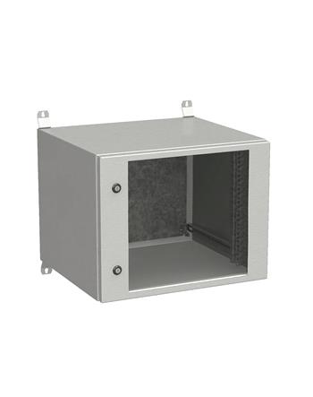 Rozvádzač nástenný vonkajší LC-20 9U 600x500 presklené dvere 2x1-bodový zámok LC-20-9U-65-11-G