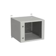 Rozvádzač nástenný vonkajší LC-20 9U 600x600 presklené dvere 2x1-bodový zámok LC-20-9U-66-11-G
