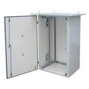 Rozvádzač termoizolovaný LC-07 15U 700x400 RAL7035 s vent. ľavá bočnica LC-07-15U-74-25002-0L-G