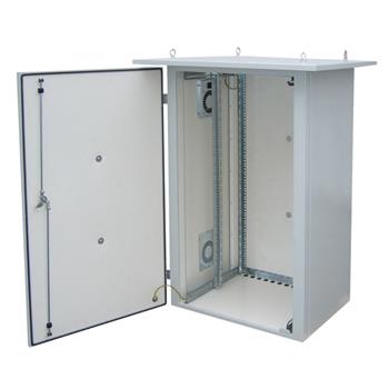 Rozvádzač termoizolovaný LC-07 24U 700x600 RAL7035 s vent. ľavá bočnica LC-07-24U-76-25002-0L-G