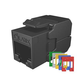 Samorezný keystone Solarix CAT5E UTP SXKJ-5E-UTP-RAL-SA, RAL FIT moduly, SECURE CAP