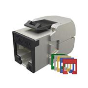 Samorezný keystone Solarix CAT6 STP SXKJ-6-STP-RAL-SA, RAL FIT moduly, GROUND LOCK