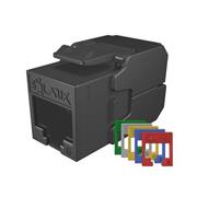 Samorezný keystone Solarix CAT6 UTP SXKJ-6-UTP-RAL-SA, RAL FIT moduly, SECURE CAP, Component Level a 4PPoE certifikácia