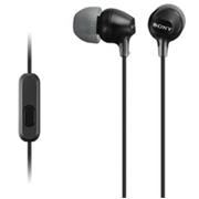 Slúchadlá do uší s mikrofónom SONY MDR-EX15AP, handsfree, čierne
