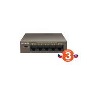 Tenda TEF1105P-4-63W PoE AT Switch 63Watt, 5xRJ45 Switch s 4xPoE 802.3at, 10/100Mbps, Kov