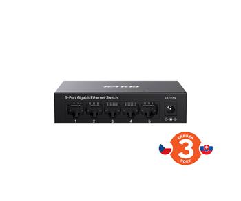 Tenda TEG1005 M 5-portový Gigabit Ethernet Switch, 10/100/1000Mbps, Kov