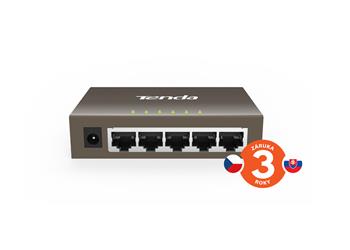 Tenda TEG1005D 5-Port Gigabit Ethernet Switch, 10/100/1000Mbps, Kov, Fanless