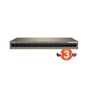 Tenda TEG1016 M - 16x Gigabit Ethernet Switch, 16x 10/100/1000 Mb/s, VLAN, 6kV, Kov