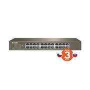 Tenda TEG1024D 24-port Gigabit Ethernet Switch, 10/100/1000 Mbps, Fanless, Rackmount