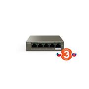 Tenda TEG1105P-4-63W 5xRJ45 Switch s 4xPoE 802.3af/at, 10/100/1000Mbps, celkom 63W, Kov