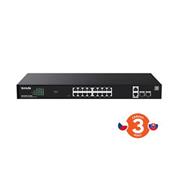 Tenda TEG2220P-16-250W Cloud PoE Managed Gigabit Switch, 16x PoE, 18x RJ45, 2x SFP