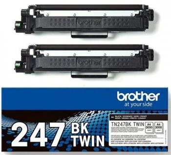 toner BROTHER TN-247 Black kit (2ks) HL-L3210CW/L3270CDW, DCP-L3510CDW/L3550CDW, MFC-L3730CDN/L3770CDW (2x 3000 str.)