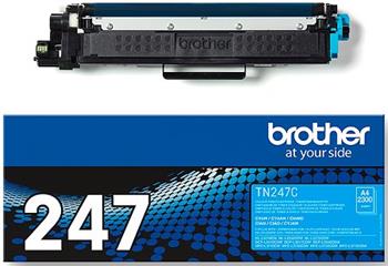 toner BROTHER TN-247 Cyan HL-L3210CW/L3270CDW, DCP-L3510CDW/L3550CDW, MFC-L3730CDN/L3770CDW (2300 str.)