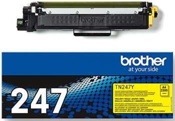 toner BROTHER TN-247 Yellow HL-L3210CW/L3270CDW, DCP-L3510CDW/L3550CDW, MFC-L3730CDN/L3770CDW (2300 str.)