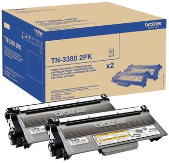 toner BROTHER TN-3380 TWIN HL-5440D/5450DN/5470DW/6180DW, DCP-8110DN/8250DN, MFC-8510DN/8520DN/8950DW (2x 8000 str.)
