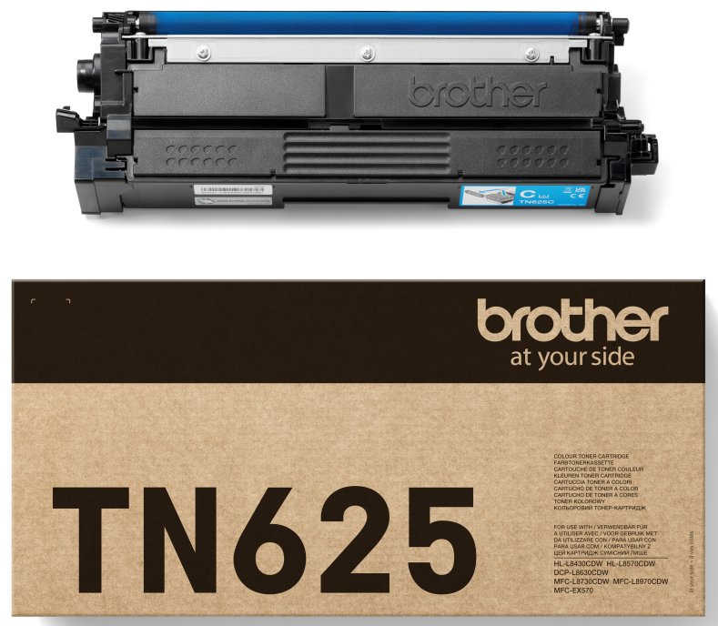 toner BROTHER TN-625 Cyan HL-L8430CDW/L8570CDW, DCP-L8630CDW, MFC-L8730CDW/L8970CDW (1800 str.)
