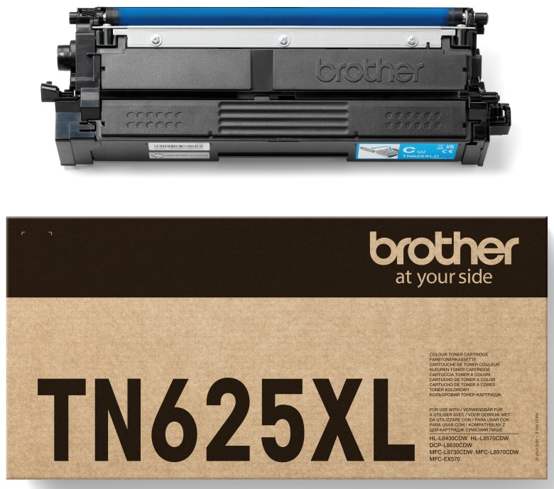 toner BROTHER TN-625XL Cyan HL-L8430CDW/L8570CDW, DCP-L8630CDW, MFC-L8730CDW/L8970CDW (4500 str.)