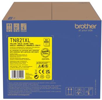 toner BROTHER TN-821XL Yellow HL-L9430CDN/L9470CDN, MFC-L9630CDN/L9670CDN (9000 str.)