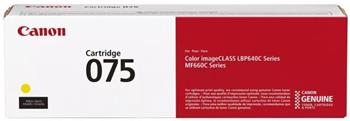 toner CANON CRG-075 yellow i-SENSYS MF644Cdw/667Cdw, LBP646Cdw/647Cdw (1300 str.)