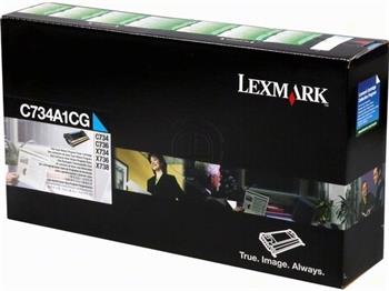 Toner Lexmark C734, C736, X734, X736, X738 CYAN (6000 str.)
