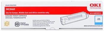 toner OKI MC860 cyan (10000 str.)