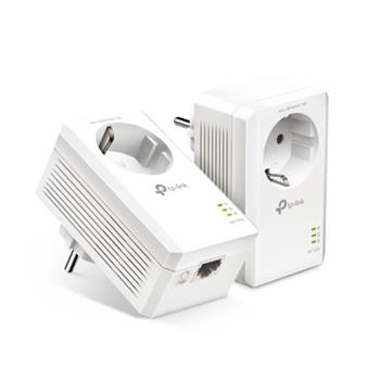 TP-LINK TL-PA7017KIT Dvojica adaptérov 1000Mbps, AV1000 priechodzia zásuvka Powerline Adapter Starter Kit