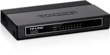 TP-LINK TL-SG1008PE 8-port Gigabit PoE+ Switch, 8x 10/100/1000M RJ45 with PoE, 124W PoE, 13" rack kovové púzdro