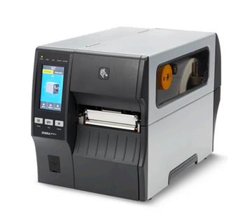 TT Printer ZT411; 4", 300 dpi, Euro and UK cord, Serial, USB, 10/100 Ethernet, BT 4.1/MFi, USB Host, On-metal, RFID UHF