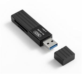 USB čítačka kariet XO 2v1 DK05B USB 3.0, čierna