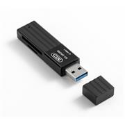 USB čítačka kariet XO 2v1 DK05B USB 3.0, čierna