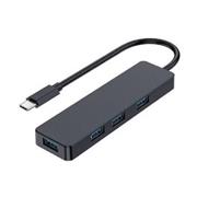 USB hub 3.1 s káblom typ C, 4 porty, čierna farba GEMBIRD