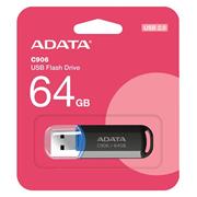 USB kľúč ADATA Classic Series C906 64GB USB 2.0 snap-on cap design, čierny